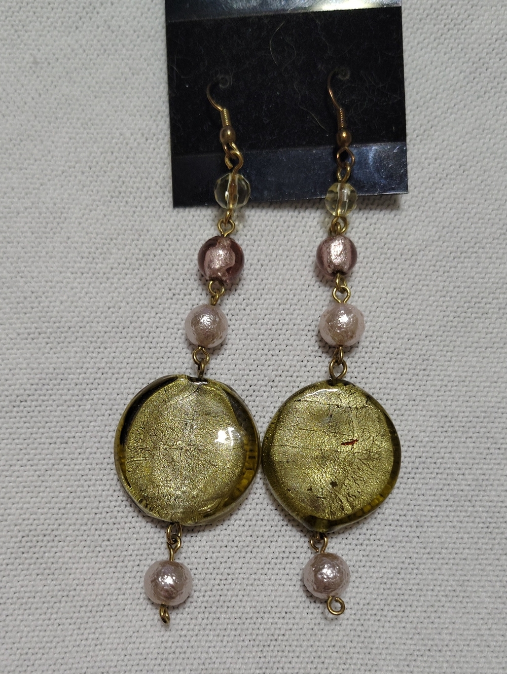 Vintage Murano Glass Dangle Earrings